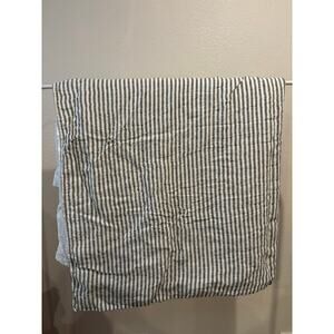 Brooklinen European Linen Gray Striped Duvet Cover King / Cali King